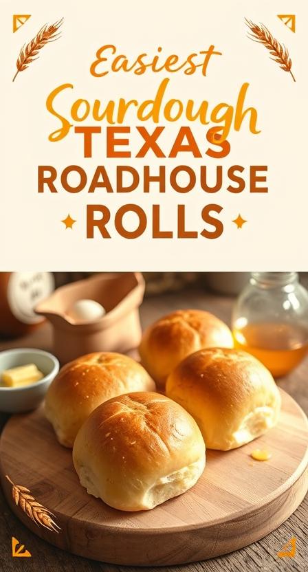 Easiest Texas Roadhouse Sourdough Starter Rolls