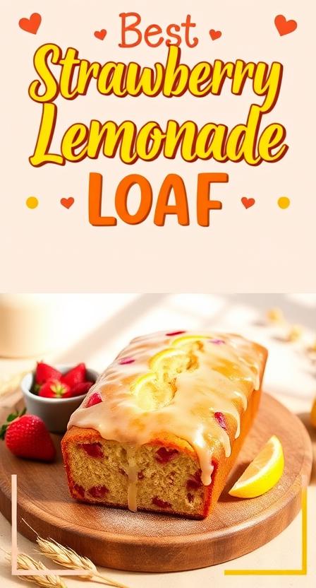 BEST Strawberry Lemonade Loaf