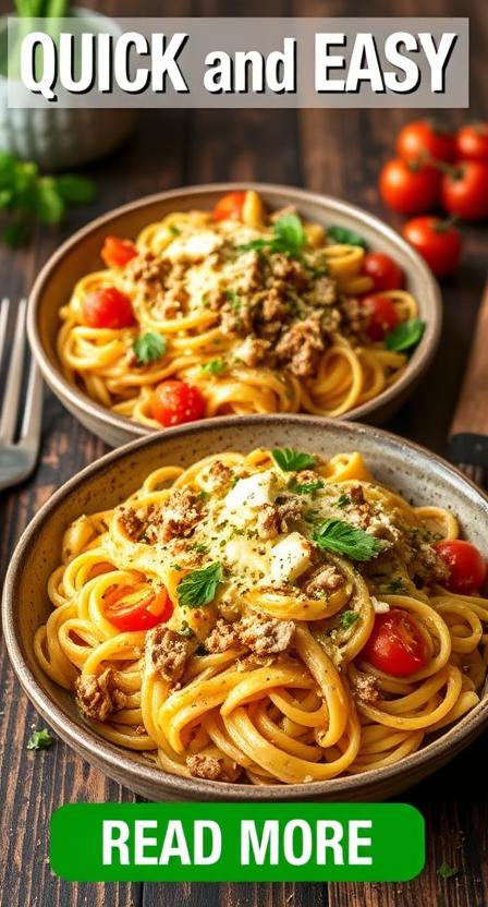 đ QUICK and EASY Cheesy Ground Turkey Pasta đ Your Ultimate Guide to Healthy Dinner Recipes For Family Pasta (That Kids Will Actually Eat!) 2 Cheesy Ground Turkey Pasta