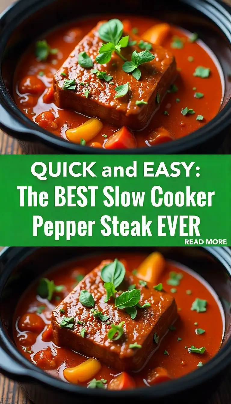 Slow Cooker Pepper Steak